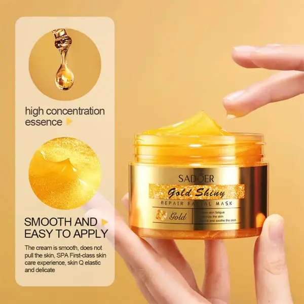 SADOER Golden Sleeping Facial Masks Moisturizing - 120G